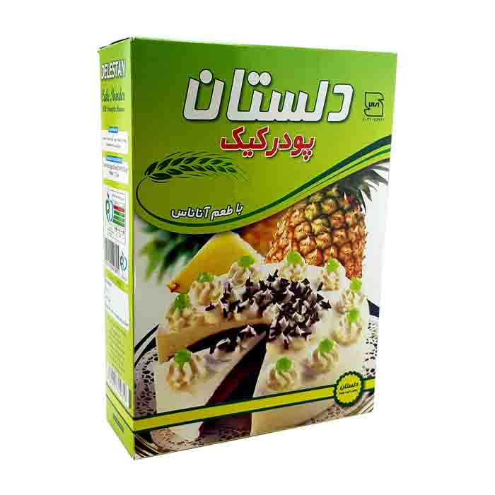 عکس اصلی پودر کیک آناناس دلستان 350 گرم